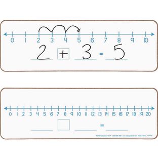 Really Good Stuff® Number Lines 0-10 and 0-20 Dry-Erase Boards - 6 Boards