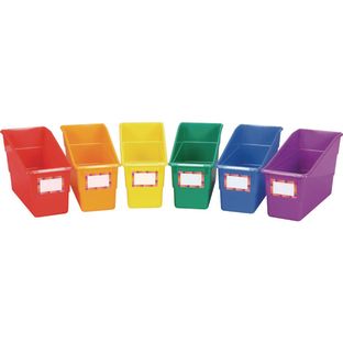 Really Good Stuff® Picture Book Classroom Library Bins™ With Dividers - 6  Pack - Boho