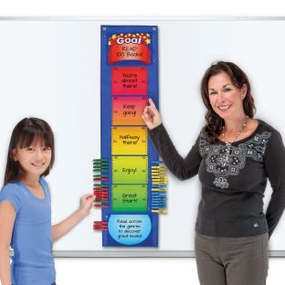Goal Thermometer EZ-Tuck Clip 'N' Track Pocket Chart™ - 1 pocket chart tracker Goal Thermometer EZ-Tuck Clip 'N' Track Pocket Chart™ - 1 pocket chart tracker