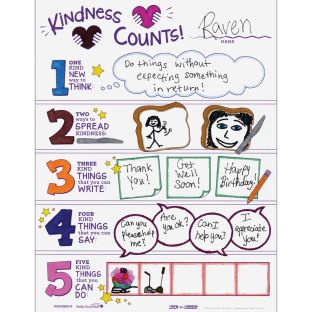 Really Good Stuff® Ready-To-Decorate® Kindness Counts Posters - 24 posters