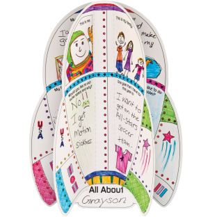 Ready-To-Decorate™ All About Me 3-D Rocket Ships - 24 diecut rocket ships Ready-To-Decorate™ All About Me 3-D Rocket Ships - 24 diecut rocket ships