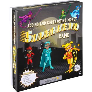 Adding And Subtracting Money Superhero Game - 2 games