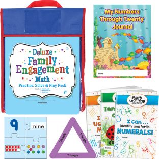 Deluxe Family Engagement Math - Practice, Solve and Play Pack - Kindergarten Deluxe Family Engagement Math - Practice, Solve and Play Pack - Kindergarten