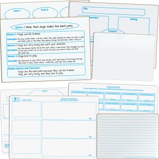 Really Good Stuff® ELA Small Group Dry Erase Board Kit - Intermediate - 1 multi-item kit