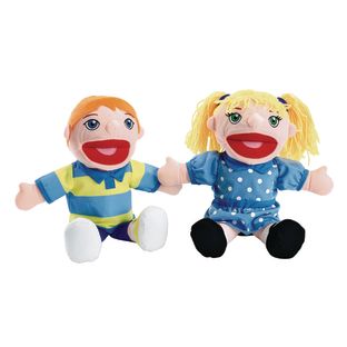 Excellerations® Caucasian Girl and Boy Puppet Pair - 1 pair