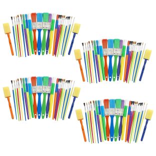 100  Assorted Paint Brush and Applicators in a Cylinder