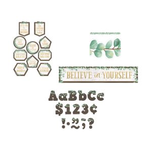 Eucalyptus Bulletin Board Accents Kit – 273 pieces