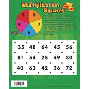 Multiplication Squares and Division Dash Fun Dry-Erase Practice Mat - 1 Mat Multiplication Squares and Division Dash Fun Dry-Erase Practice Mat - 1 Mat