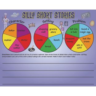 Silly Stories and Word Finder Fun Dry-Erase Practice Mat - 1 Mat Silly Stories and Word Finder Fun Dry-Erase Practice Mat - 1 Mat