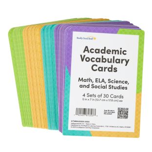 Academic Vocabulary Cards – Set of 120