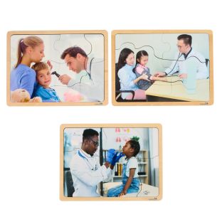 Excellerations® My First Doctor Visit - Set of 9 Wooden Puzzles