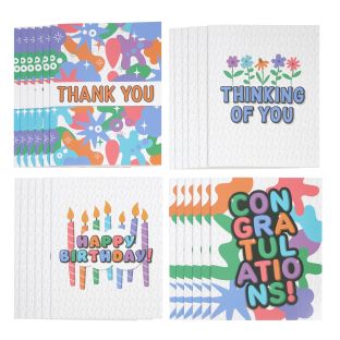 Really Good Stuff® “From All of Us" Large Cards – Set of 24