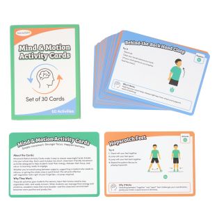 Really Good Stuff® Mind and Motion Cards – Set of 30