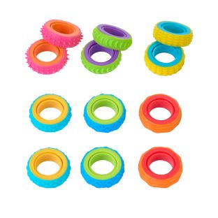 Really Good Stuff® Spinner Sensory Rings – Set of 12