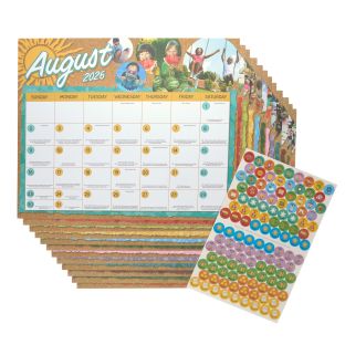 Really Good Stuff® Monthly Calendar Pages 2026-2027 – Intermediate