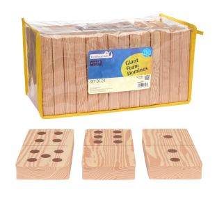 Excellerations® Soft Build n' Play™ Giant 7" Foam Dominoes - Set of 28