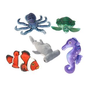 Excellerations® Realistic Plush Animals - Ocean Life Set of 5