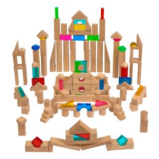 Excellerations® Acrylic and Wooden Block Set - 141pcs