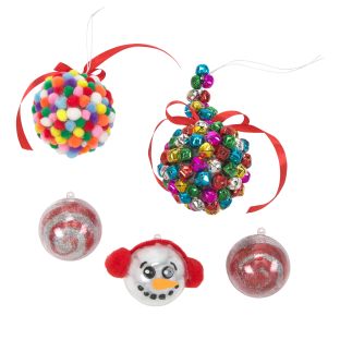 Colorations® Holiday Ornament Craft Kit - Makes 12 Crafts