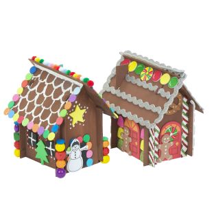Colorations® Gingerbread House Craft Kit - Makes 6 Crafts