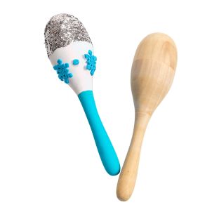 Colorations® Sparkling Snowflake Maracas Craft Kit - Makes 12 Crafts