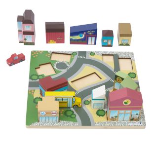 Excellerations® JourneyJunction™ Build and Block Logic Puzzle Rural