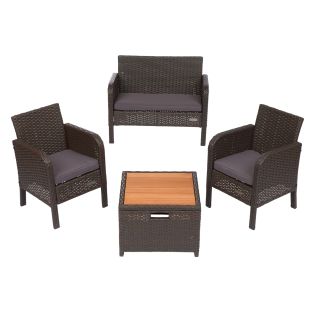 5 PIECE WICKER SET