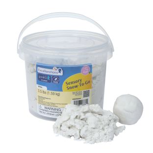 Excellerations® Sensory Snow-To-Go™ – 3.5 lbs Premade Artificial Snow