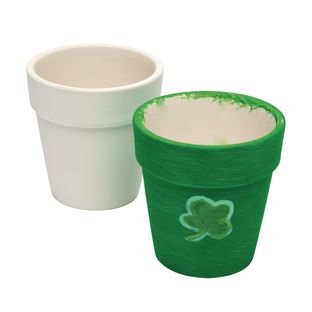 Colorations® Shamrock Paint Flower Pot Art - Makes 12 Crafts