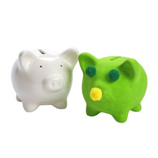Colorations® Lucky Piggy Bank Art - Makes 12 Crafts