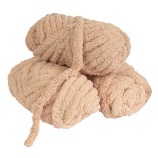 Colorations® Super Chunky Chenille Yarn, Natural Cream - Set of 3