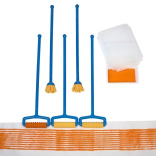 Colorations® Long Handle Rollers, Giant Brushes and Reusable Paint Tray Kit