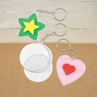 Colorations® Spring Keepsake Keychains – Makes 12 Craft Kits