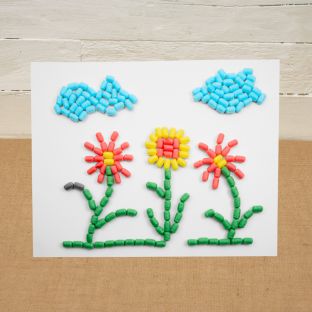 Colorations® Spring Build and Create Puffs Craft Kit – Makes 12 Craft Kits