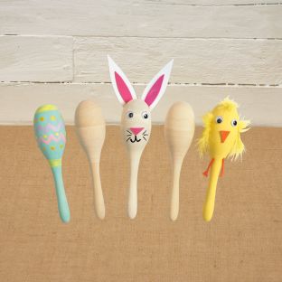 Colorations® Spring Rhythm Maracas – Makes 12 Craft Kits