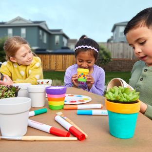 Colorations® Camp Garden Flower Pots – Makes 12 Crafts