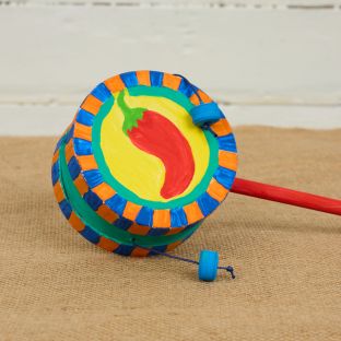 Colorations® Cinco de Mayo Fiesta Spin Drums – Makes 12 Crafts