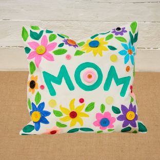 Colorations® Mother’s Day Personalized Canvas Pillow Creations – Makes 12 Craft Kits