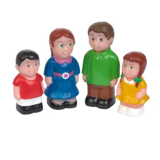 Chunky Caucasian Family Figures – Set of 4