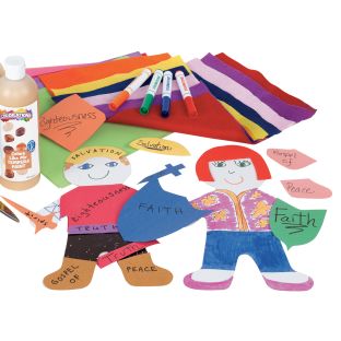 Colorations® Faith Based Character Figures Craft Kit – Makes 12 Crafts