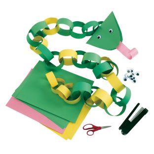 Colorations® Faith Based Silly Snake Paper Chain Craft Kit – Makes 50+ Crafts