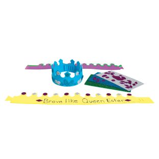 Colorations® Faith Based Queen Esther Crown Craft Kit – Makes 16 Crafts