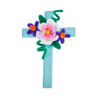 Colorations® Faith Based Floral Cross Craft Kit – Makes 12 Crafts