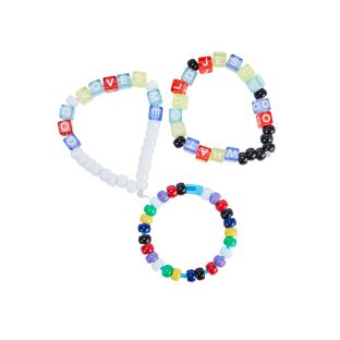Colorations® Faith Based Message Bracelet Craft Kit - Makes 24 Crafts