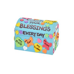 Colorations® Faith Based Blessings Box Craft Kit – Makes 12 Crafts