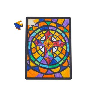 Colorations® Faith Based Mosaic Puzzle Craft Kit – Makes 6 Crafts