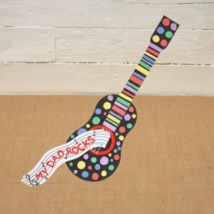 Colorations® Father’s Day Rock Star Guitar Craft Kit – Makes 12 Crafts