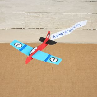 Colorations® Father’s Day Fly with Dad Airplane Craft Kit – Makes 12 Crafts