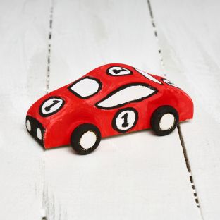 Colorations® Father’s Day Race Car Craft Kit – Makes 12 Crafts