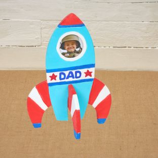 Colorations® Father’s Day Rocket Photo Frame Craft Kit – Makes 12 Crafts